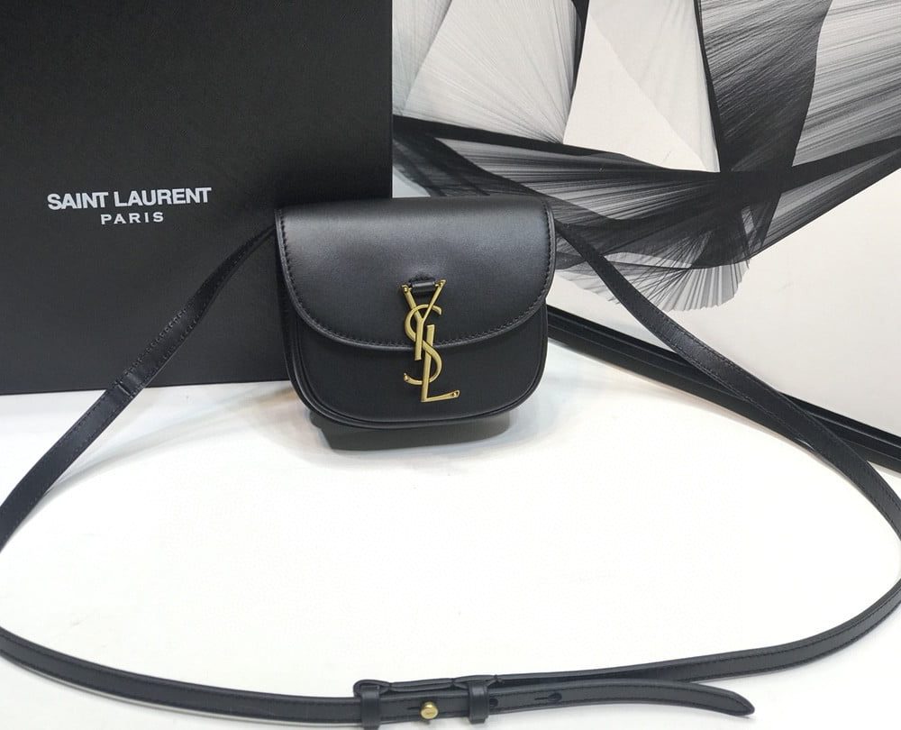 [REP 1:1] Saint Laurent Kaia Small Satchel Black For Women 7.2in/18.5cm YSL 619740BWR0W1000