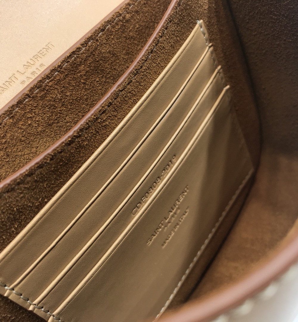 [REP 1:1] Saint Laurent Kaia Small Satchel Brown For Women 7.2in/18.5cm YSL 619740BWR6W2725