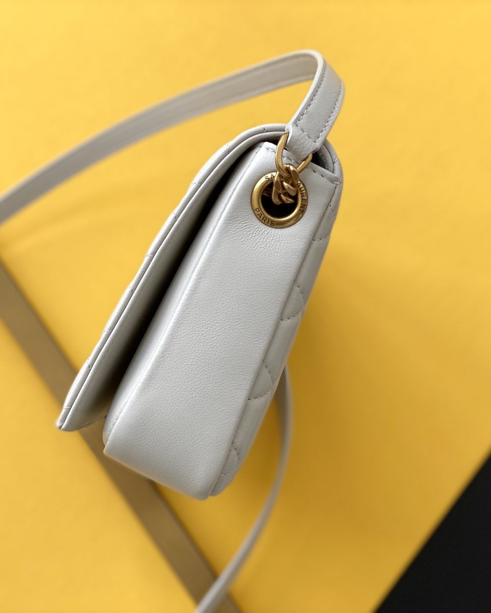 [REP 1:1] Saint Laurent Kate 99 Chain Bag White With Gold Hardware For Women 10.2in/26cm YSL