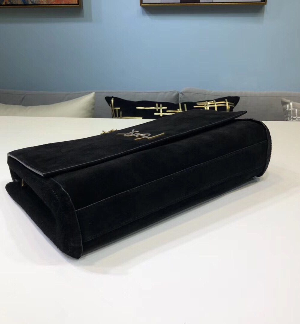 [REP 1:1] Saint Laurent Kate Medium Reversible Chain Bag Black For Women 28.5in/11.2cm YSL 5538040UD7W1000