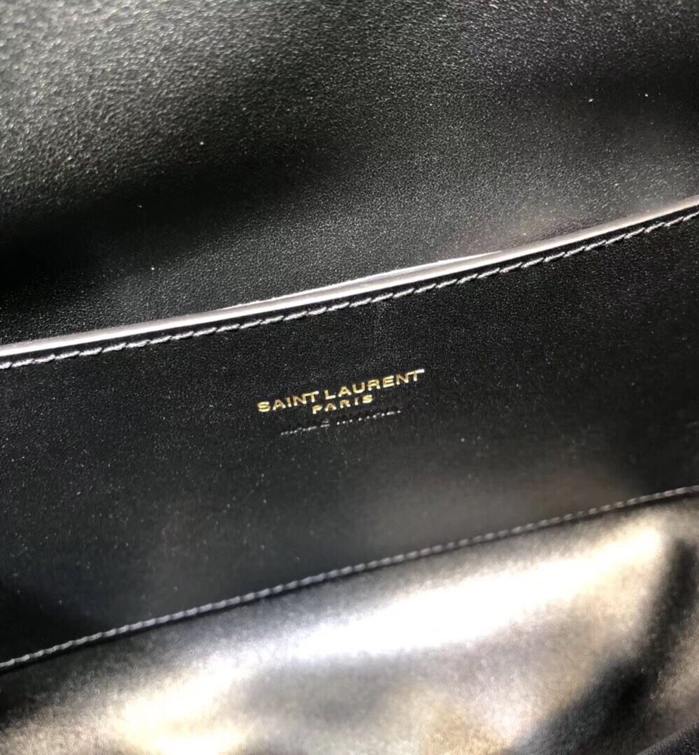 [REP 1:1] Saint Laurent Kate Medium Reversible Chain Bag Black For Women 28.5in/11.2cm YSL 5538040UD7W1000