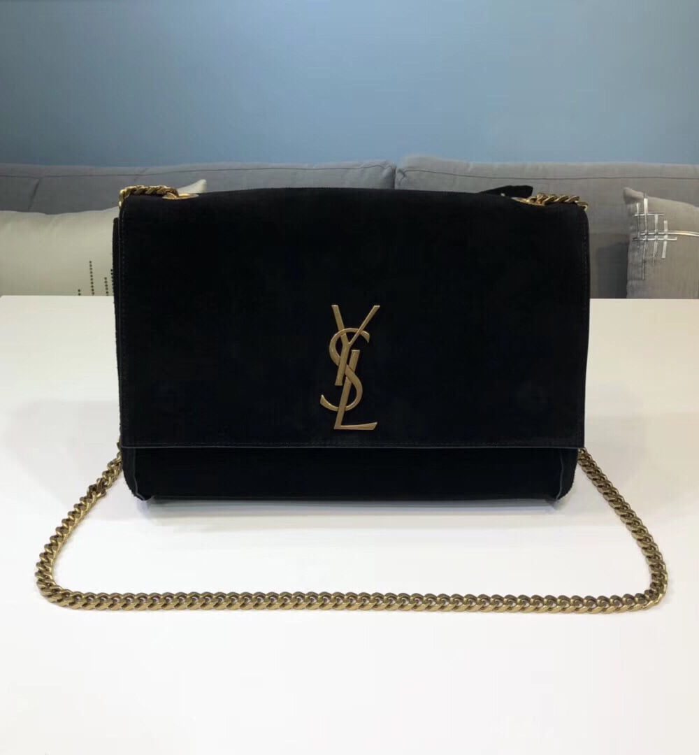 [REP 1:1] Saint Laurent Kate Medium Reversible Chain Bag Black For Women 28.5in/11.2cm YSL 5538040UD7W1000