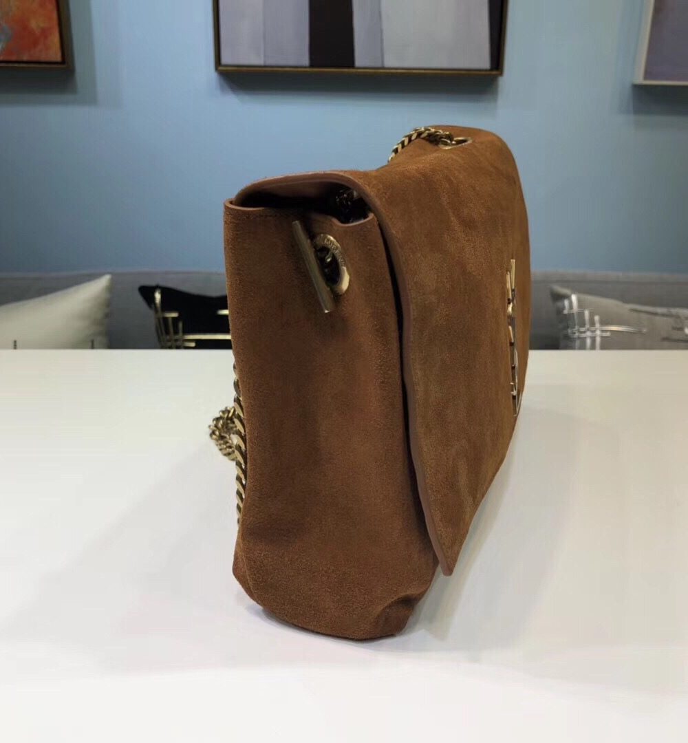 [REP 1:1] Saint Laurent Kate Medium Reversible Chain Bag Brown For Women 28.5in/11.2cm YSL 5538041S78W7761