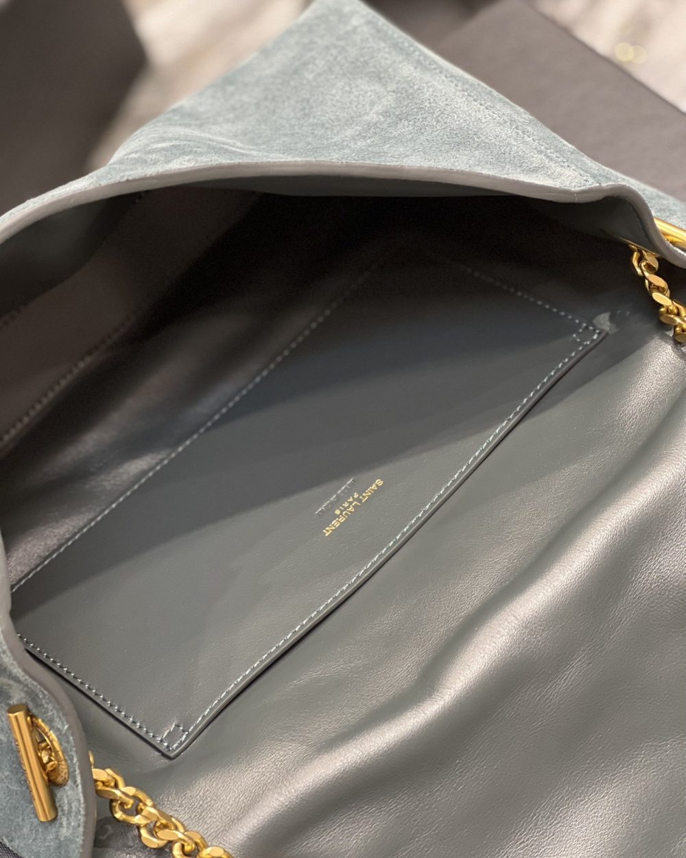 [REP 1:1] Saint Laurent Kate Medium Reversible Chain Bag In Suede With Gold Hardware For Women 11.2in/29cm YSL