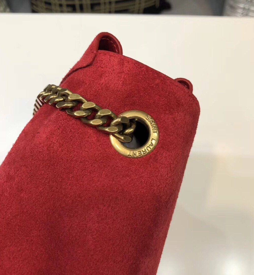 [REP 1:1] Saint Laurent Kate Medium Reversible Chain Bag Red For Women 28.5in/11.2cm YSL
