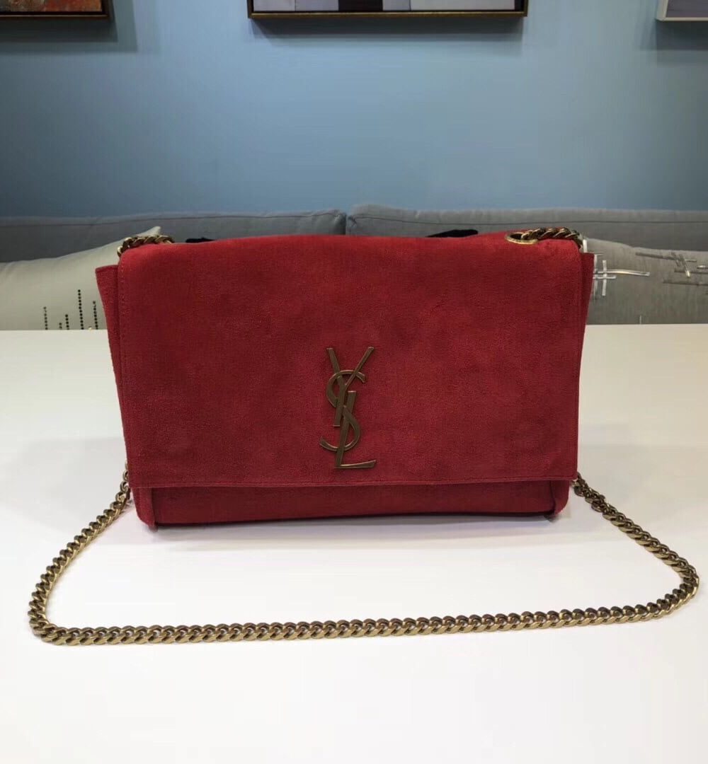 [REP 1:1] Saint Laurent Kate Medium Reversible Chain Bag Red For Women 28.5in/11.2cm YSL