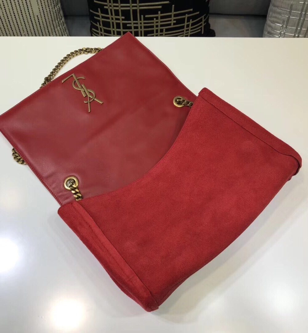 [REP 1:1] Saint Laurent Kate Medium Reversible Chain Bag Red For Women 28.5in/11.2cm YSL