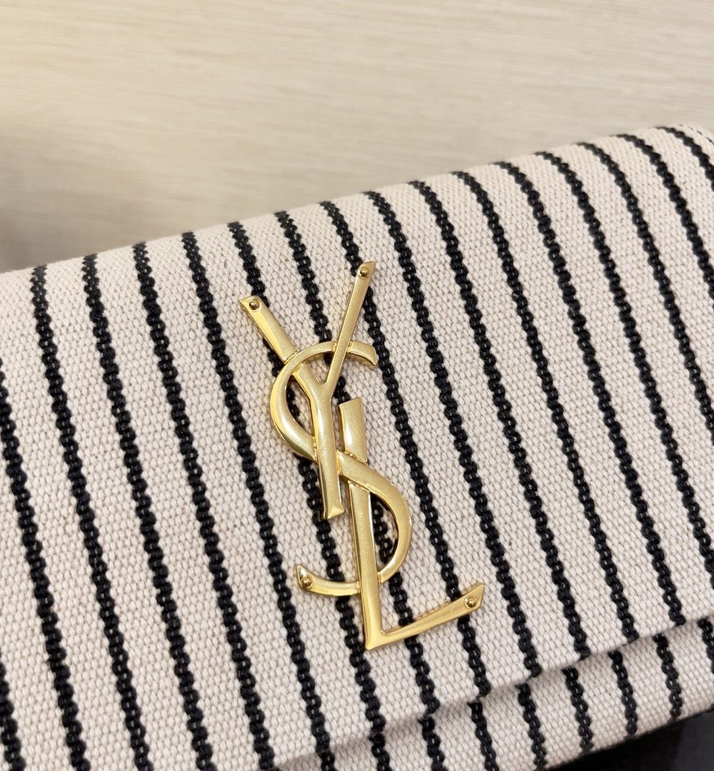 [REP 1:1] Saint Laurent Kate Small Chain Bag In Canvas For Women 7.9in/20cm YSL 469390FAACG9583