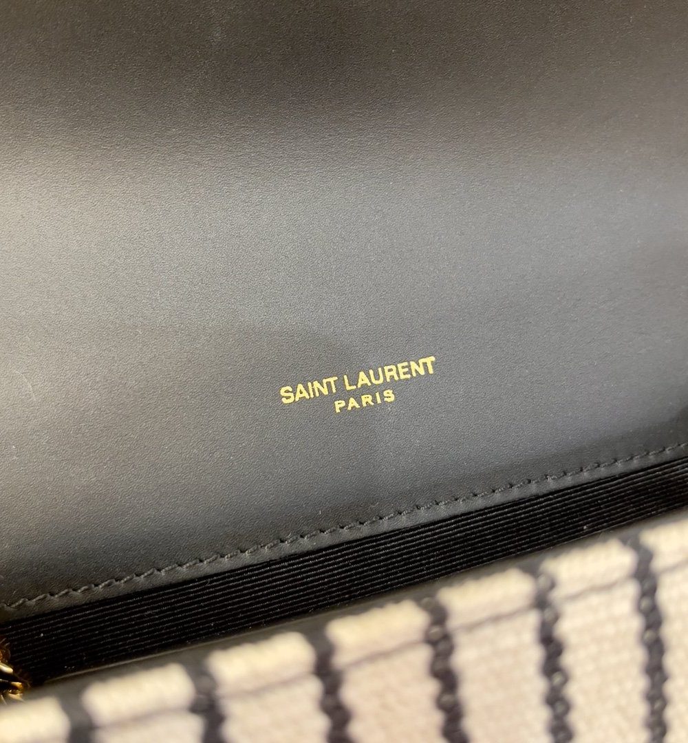 [REP 1:1] Saint Laurent Kate Small Chain Bag In Canvas For Women 7.9in/20cm YSL 469390FAACG9583