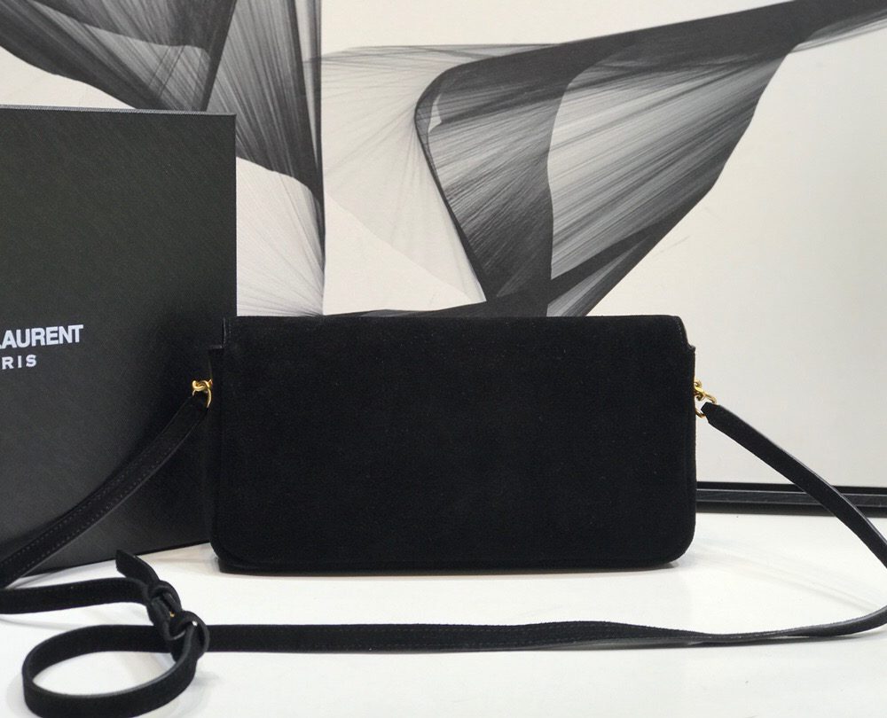 [REP 1:1] Saint Laurent Kate Tassel Small Shoulder Bag Black For Women 10.2in/26cm YSL 6042760UD7W1011