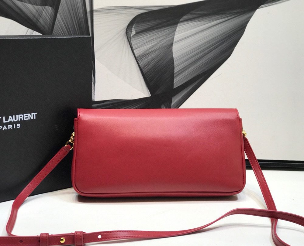 [REP 1:1] Saint Laurent Kate Tassel Small Shoulder Bag Red For Women 10.2in/26cm YSL