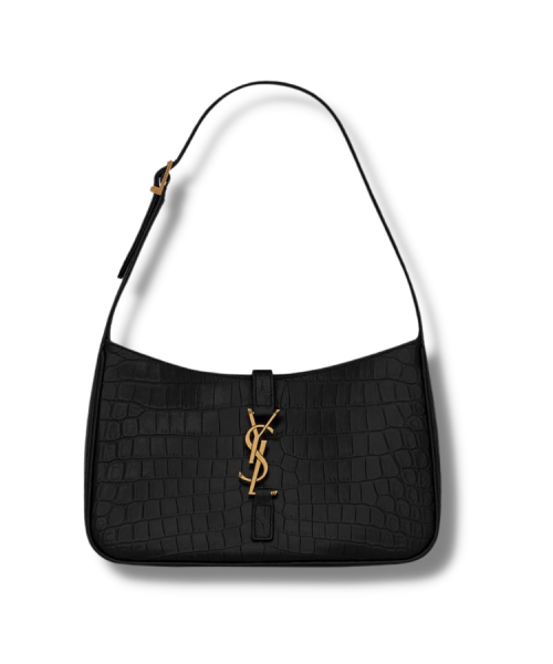 [REP 1:1] Saint Laurent Le 5 À 7 Embossed Shoulder Bag Black For Women - 657228DZESW