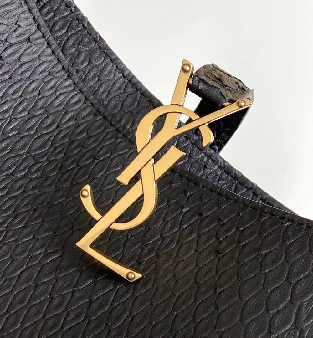 [REP 1:1] Saint Laurent LE 5 À 7 Hobo Bag Black Material For Women 9in/23cm YSL 657228EAAAU1000