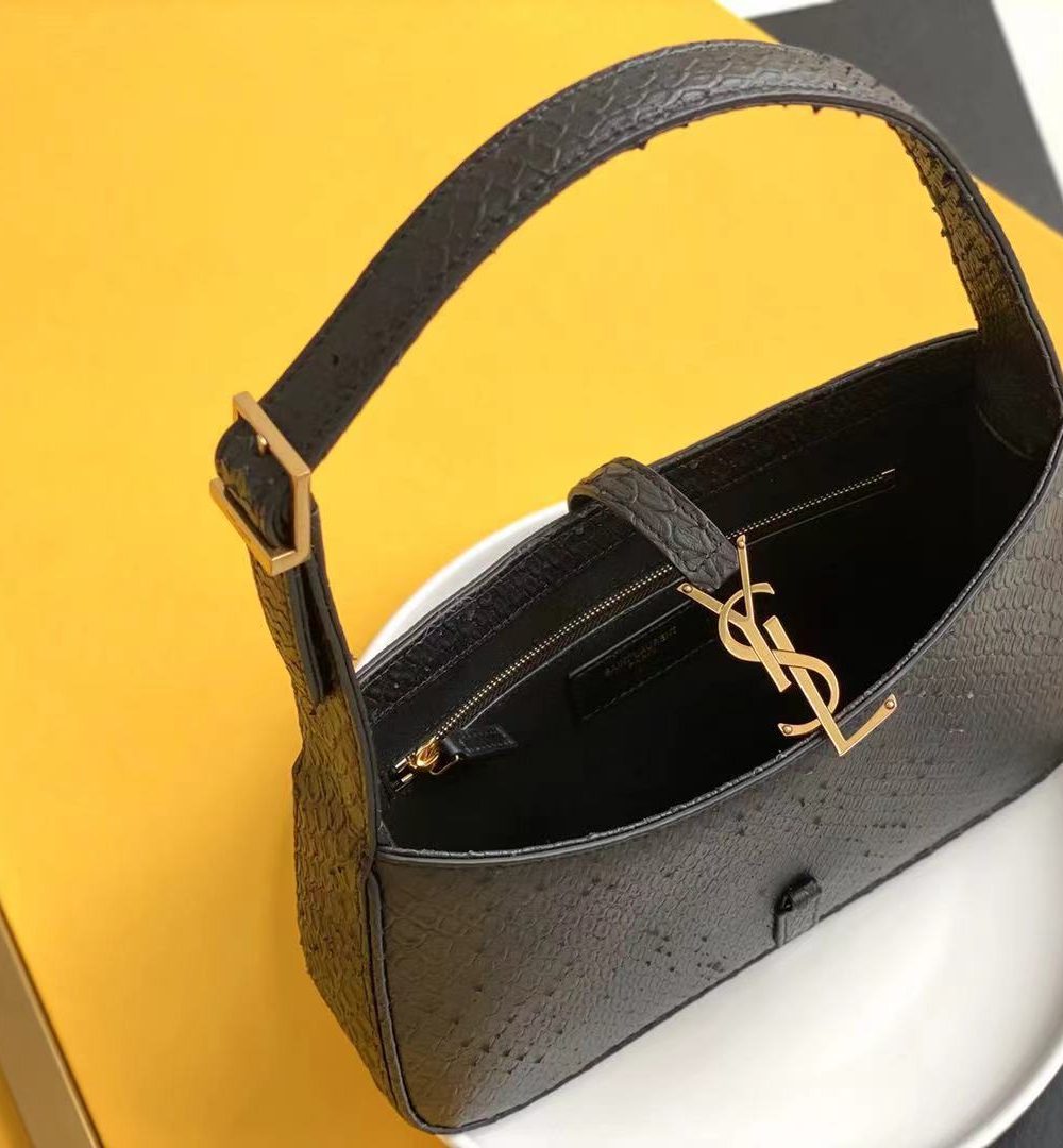 [REP 1:1] Saint Laurent LE 5 À 7 Hobo Bag Black Material For Women 9in/23cm YSL 657228EAAAU1000
