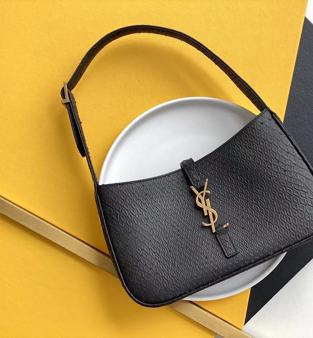 [REP 1:1] Saint Laurent LE 5 À 7 Hobo Bag Black Material For Women 9in/23cm YSL 657228EAAAU1000