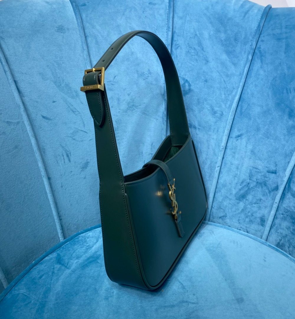 [REP 1:1] Saint Laurent Le 5 À 7 Hobo Bag In Smooth Dark Green For Women 9in/23cm YSL 6572282R20W3045