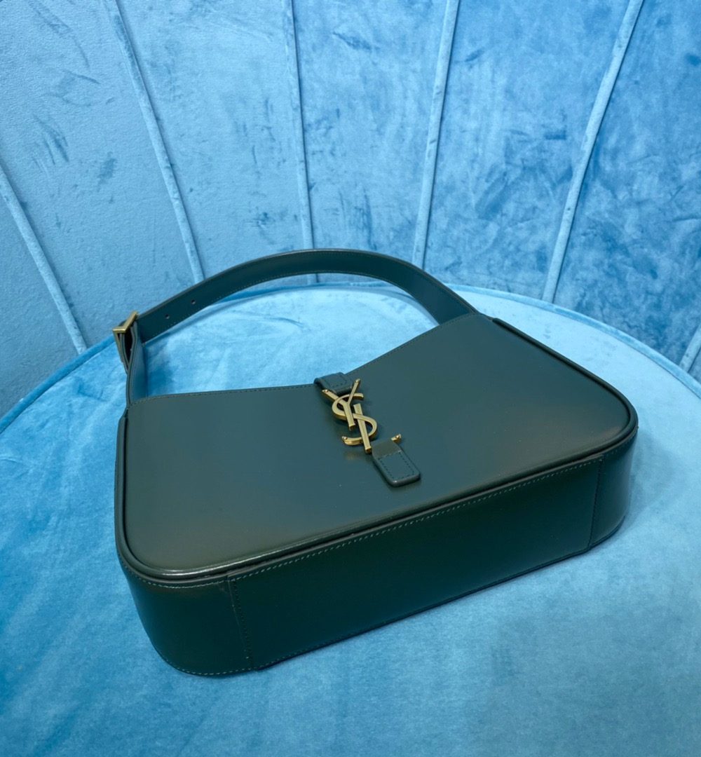 [REP 1:1] Saint Laurent Le 5 À 7 Hobo Bag In Smooth Dark Green For Women 9in/23cm YSL 6572282R20W3045