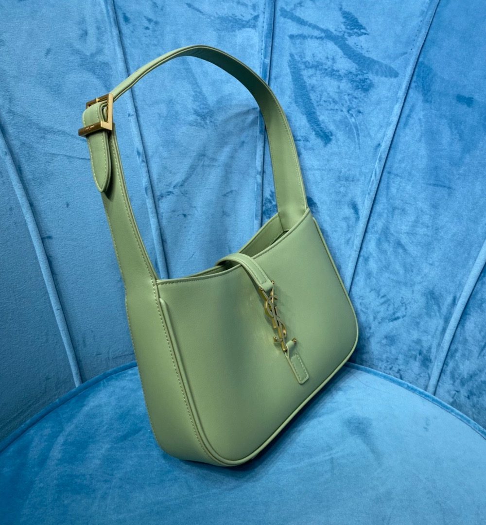 [REP 1:1] Saint Laurent Le 5 À 7 Hobo Bag In Smooth Light Green For Women 9in/23cm YSL 6572282R20W3316