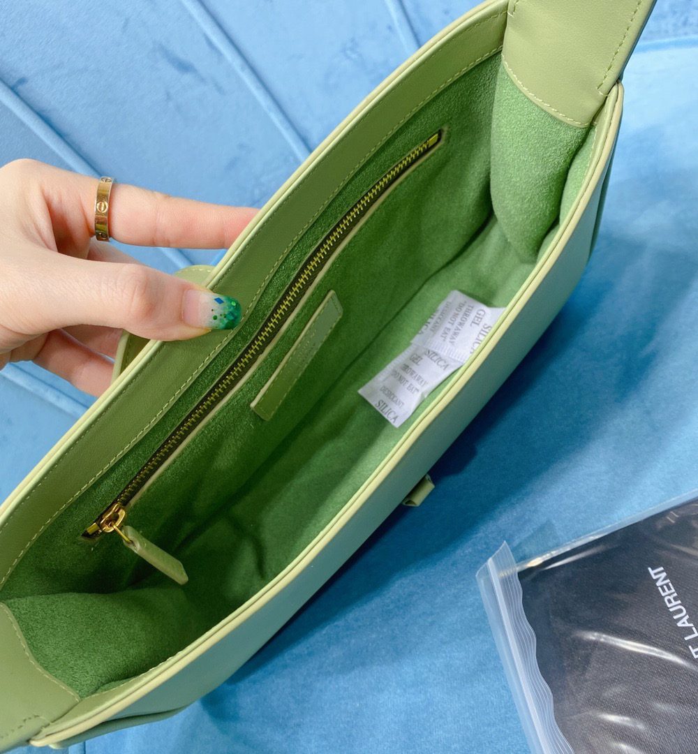 [REP 1:1] Saint Laurent Le 5 À 7 Hobo Bag In Smooth Light Green For Women 9in/23cm YSL 6572282R20W3316
