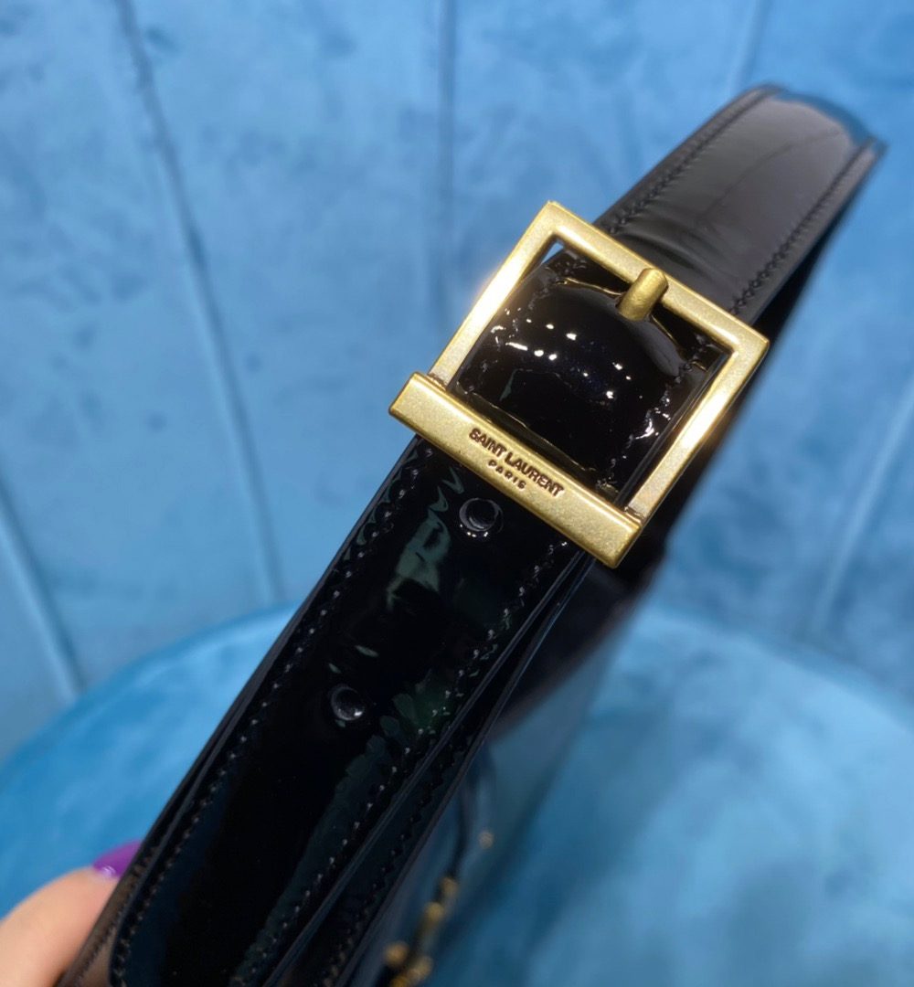 [REP 1:1] Saint Laurent Le 5 À 7 Hobo Bag In Smooth Noir For Women 9in/23cm YSL 6572280UF0W1000