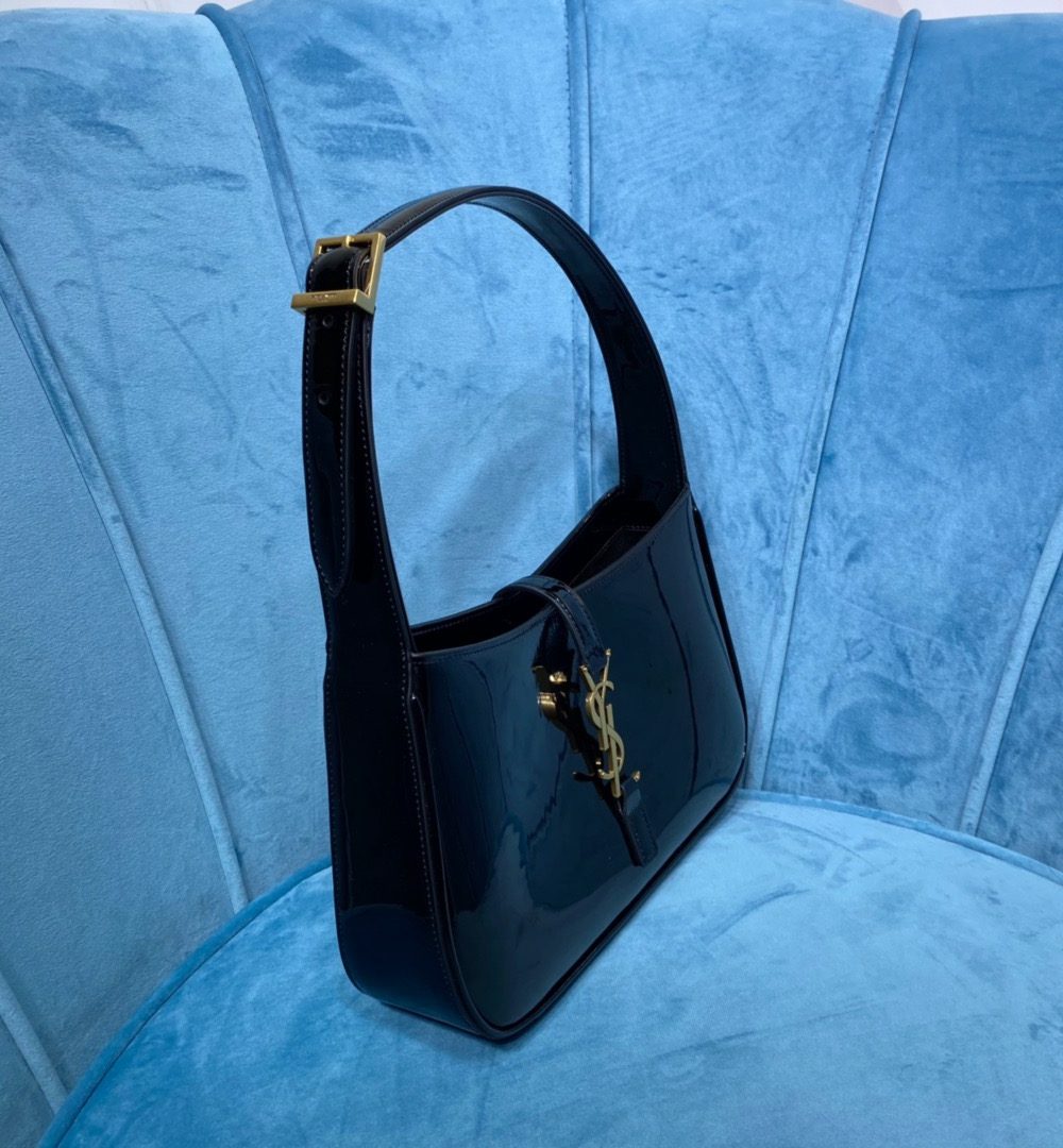 [REP 1:1] Saint Laurent Le 5 À 7 Hobo Bag In Smooth Noir For Women 9in/23cm YSL 6572280UF0W1000