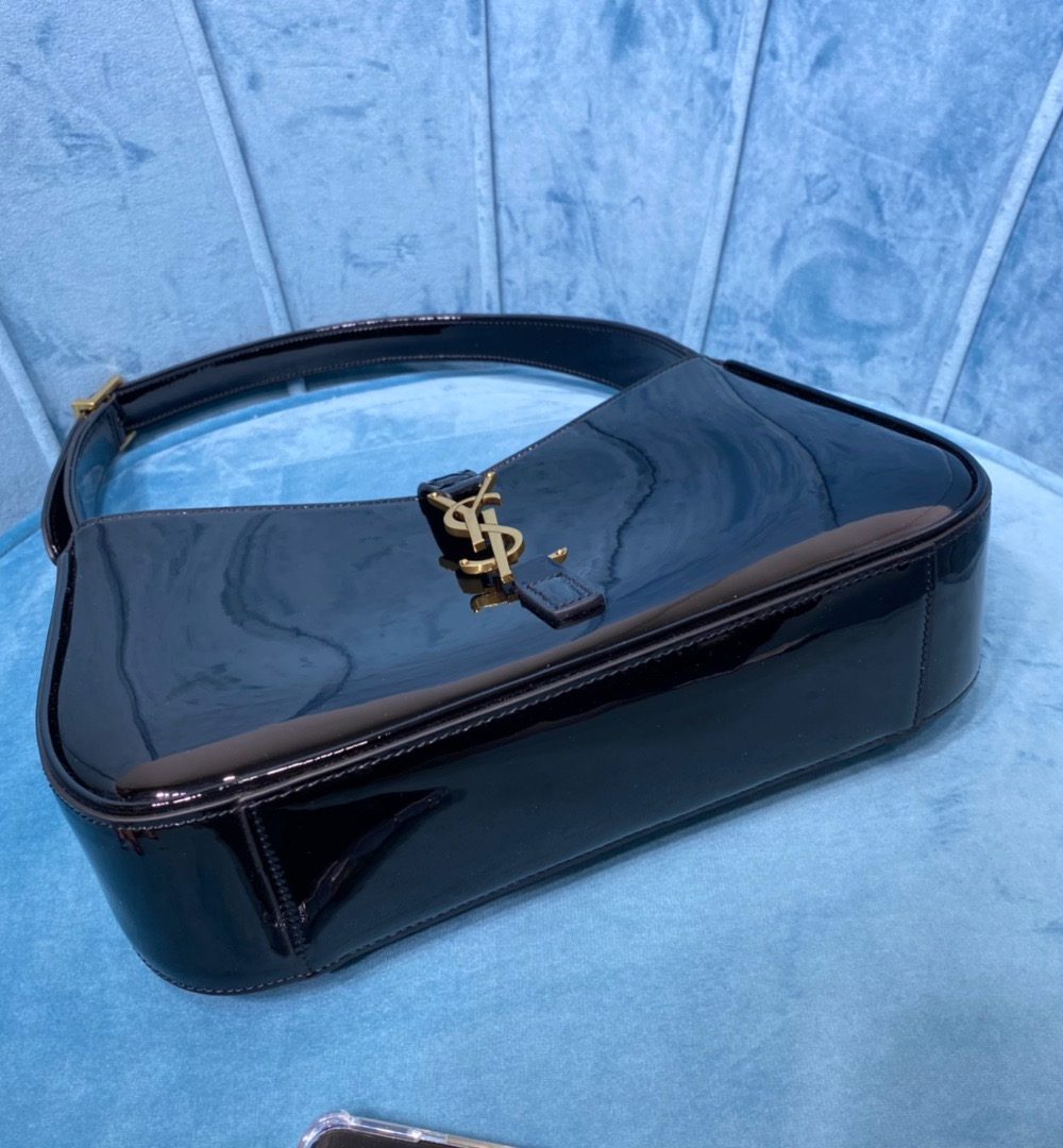 [REP 1:1] Saint Laurent Le 5 À 7 Hobo Bag In Smooth Noir For Women 9in/23cm YSL 6572280UF0W1000