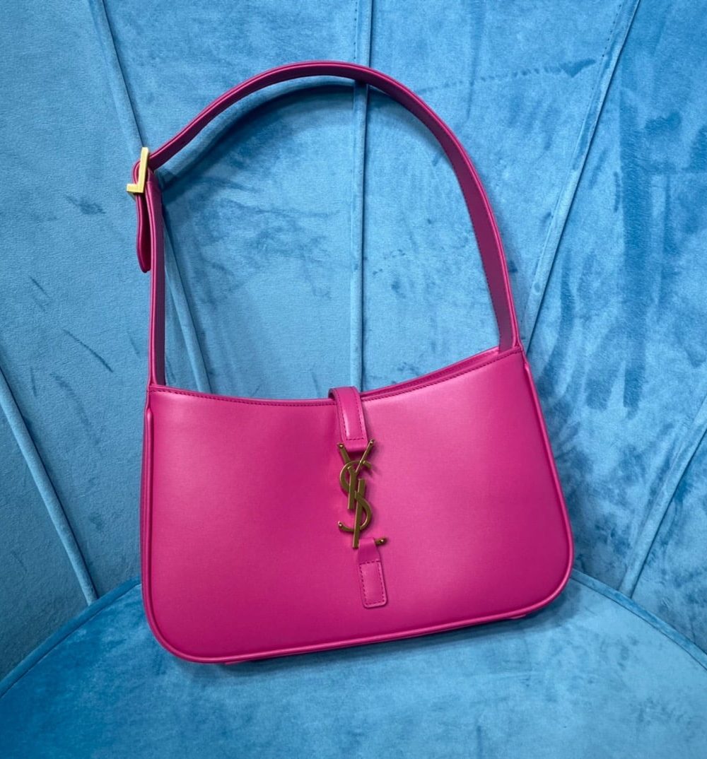 [REP 1:1] Saint Laurent Le 5 À 7 Hobo Bag In Smooth Pink For Women 9in/23cm YSL 6572282R20W5623