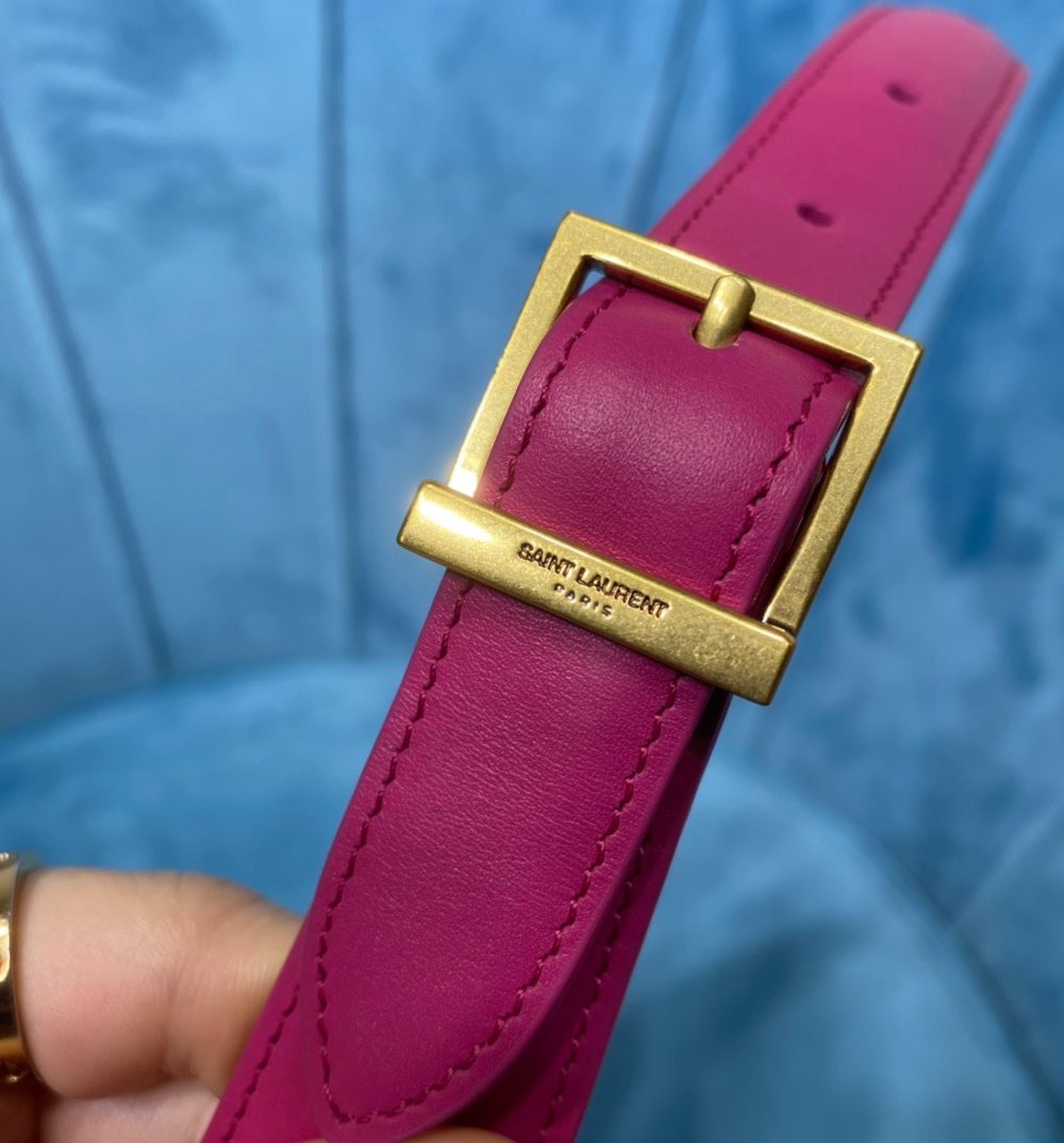 [REP 1:1] Saint Laurent Le 5 À 7 Hobo Bag In Smooth Pink For Women 9in/23cm YSL 6572282R20W5623