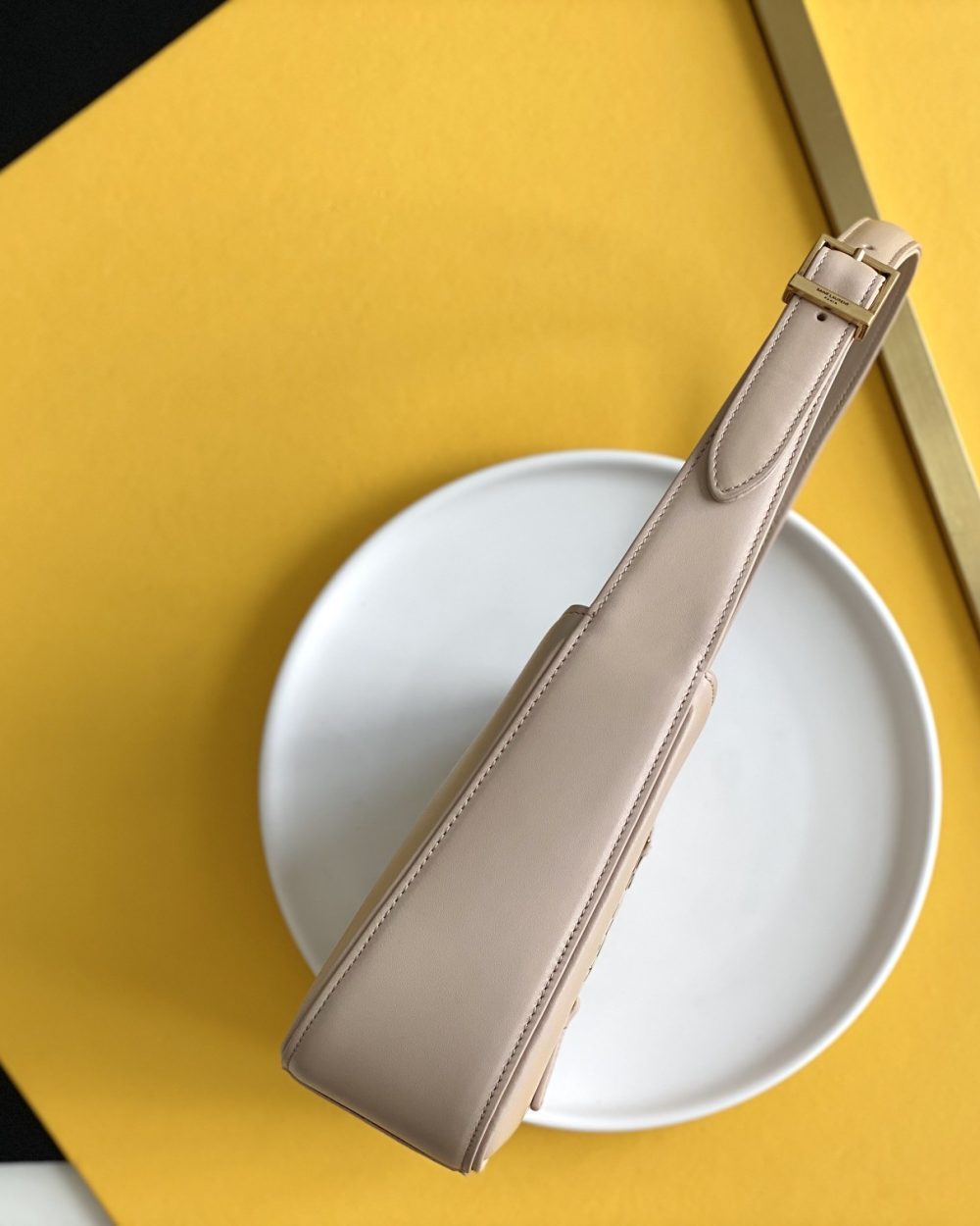 [REP 1:1] Saint Laurent LE 5 À 7 Hobo Bag Light Ivoire For Women 9in/23cm YSL