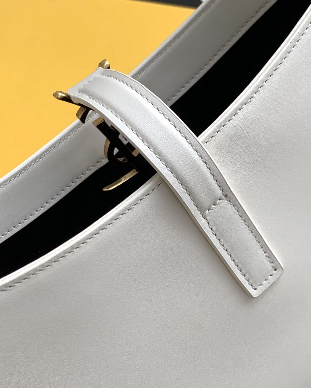 [REP 1:1] Saint Laurent LE 5 À 7 Hobo Bag White Material For Women 9in/23cm YSL 6572282R20W9207