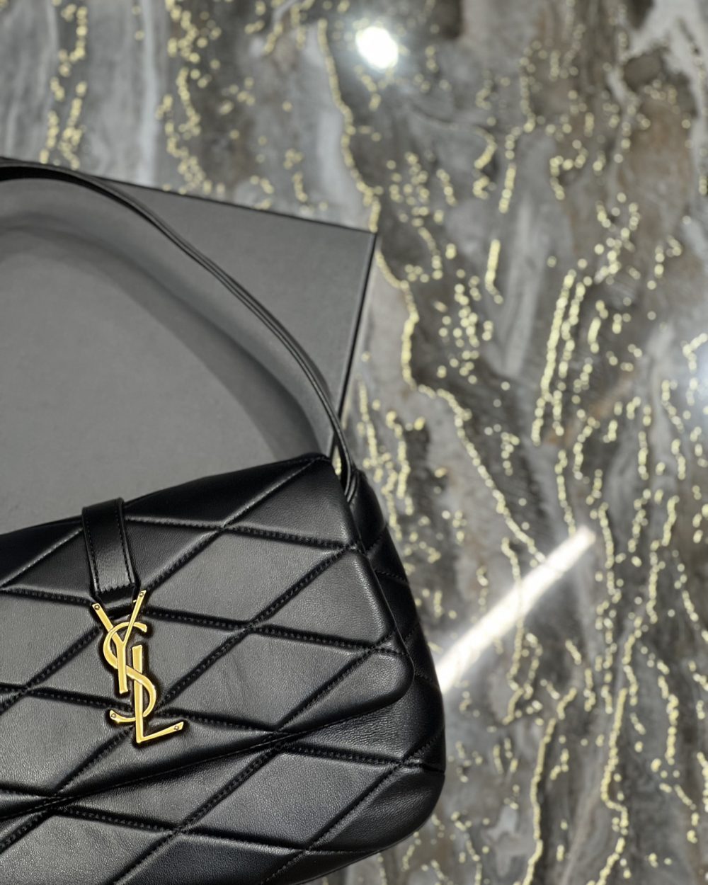 [REP 1:1] Saint Laurent Le 57 Hobo Shoulder Bag Black For Women, Women's Bags 9.8in/25cm YSL 698567AAAO01000