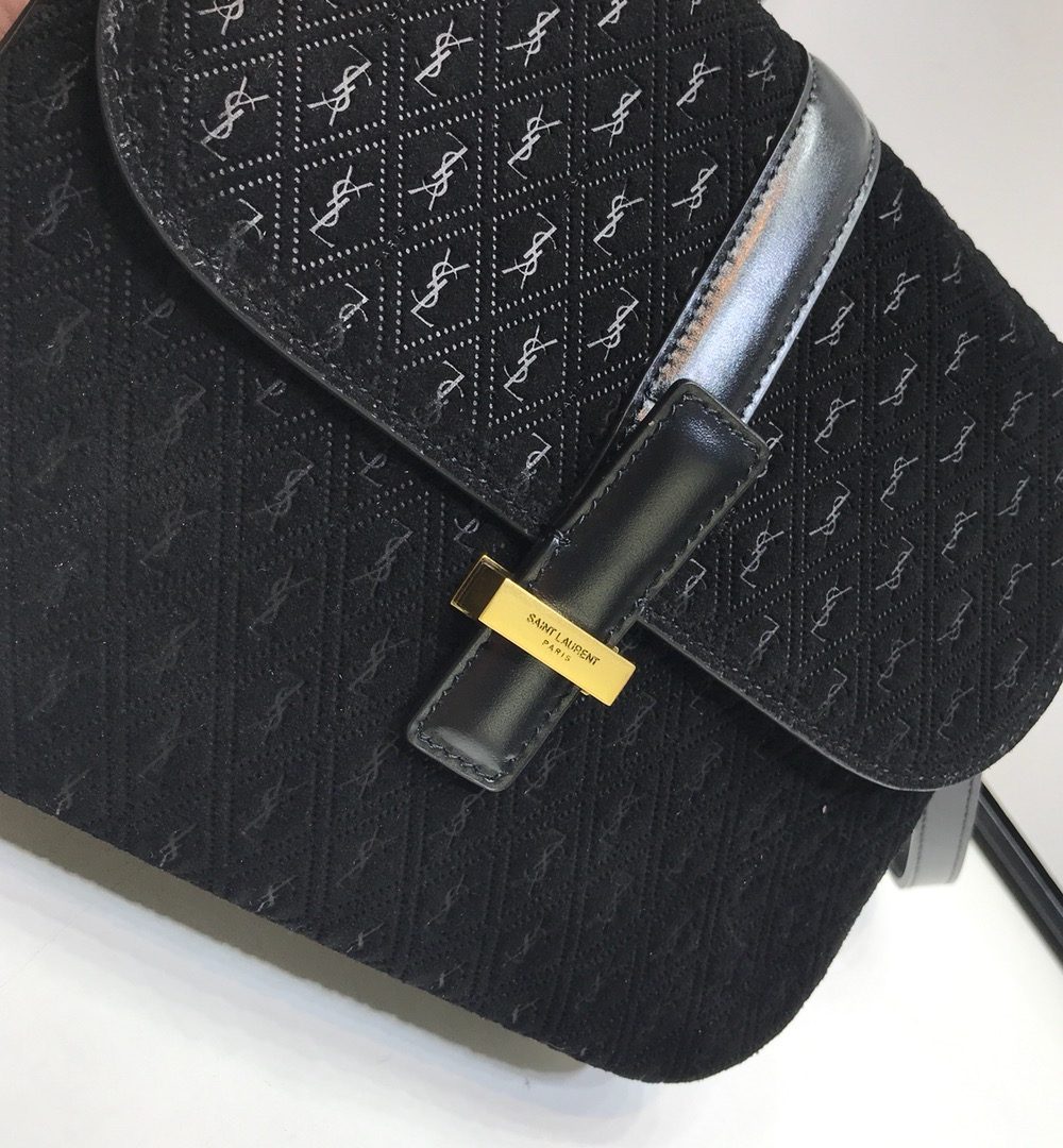 [REP 1:1] Saint Laurent Le Monogramme Small Satchel In Monogram Canvas And Smooth Black For Women 9in/23cm YSL