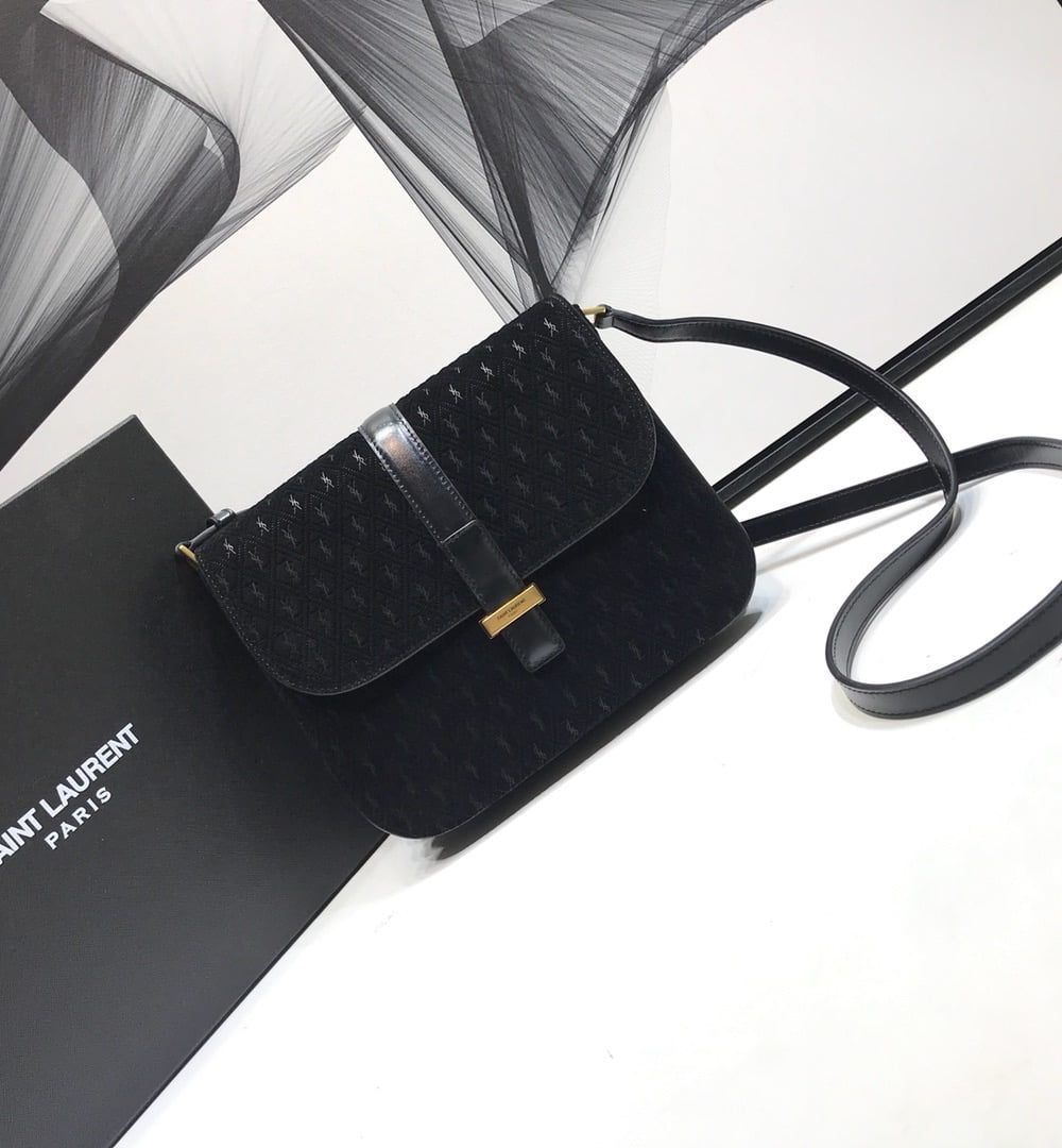 [REP 1:1] Saint Laurent Le Monogramme Small Satchel In Monogram Canvas And Smooth Black For Women 9in/23cm YSL
