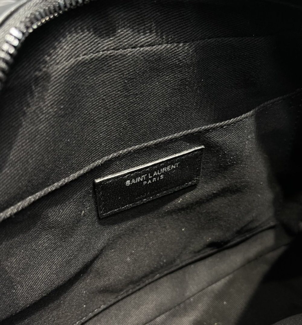 [REP 1:1] Saint Laurent Lou Camera Bag Black With Metal Hardware For Women 9in/23cm YSL 612544DV7081000