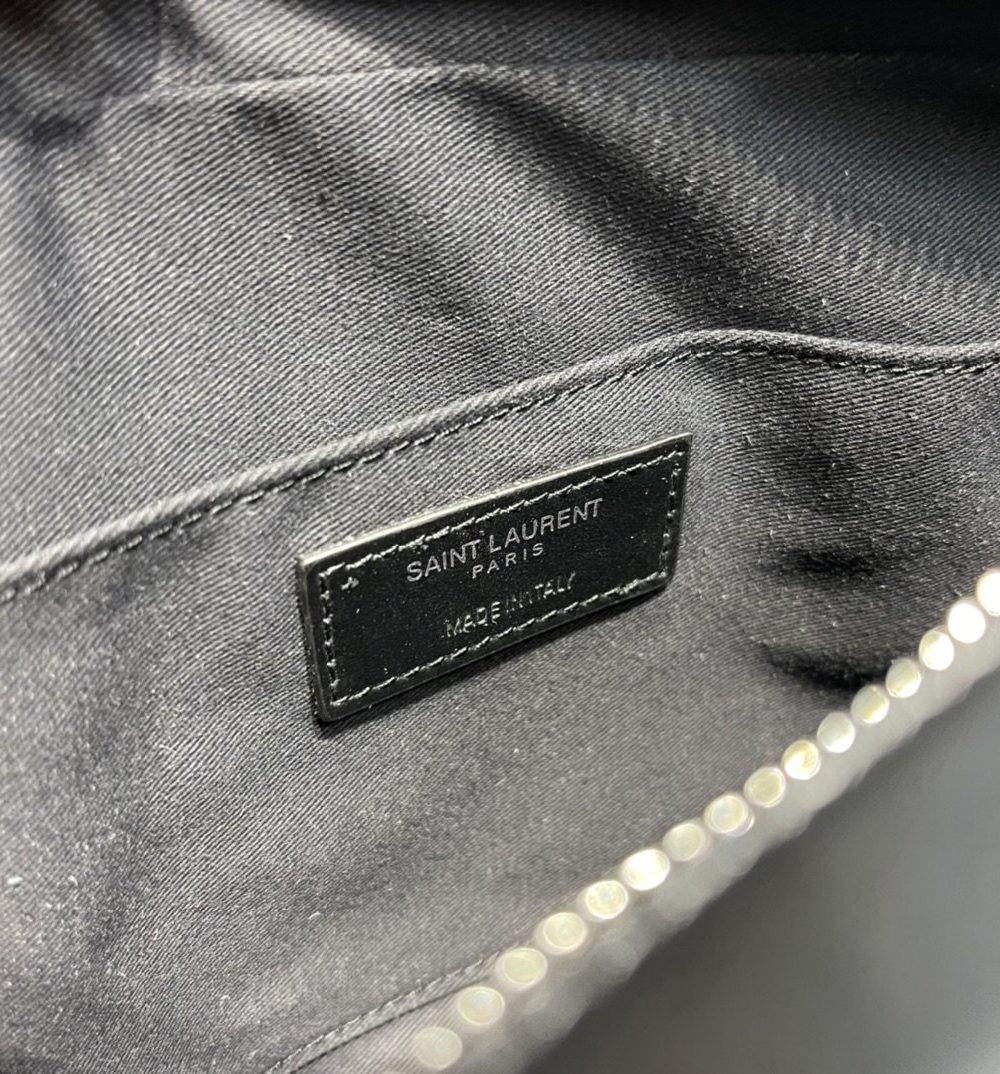 [REP 1:1] Saint Laurent Lou Camera Bag Black With Silver Toned Hardware For Women 9in/23cm YSL 612544DV7041000