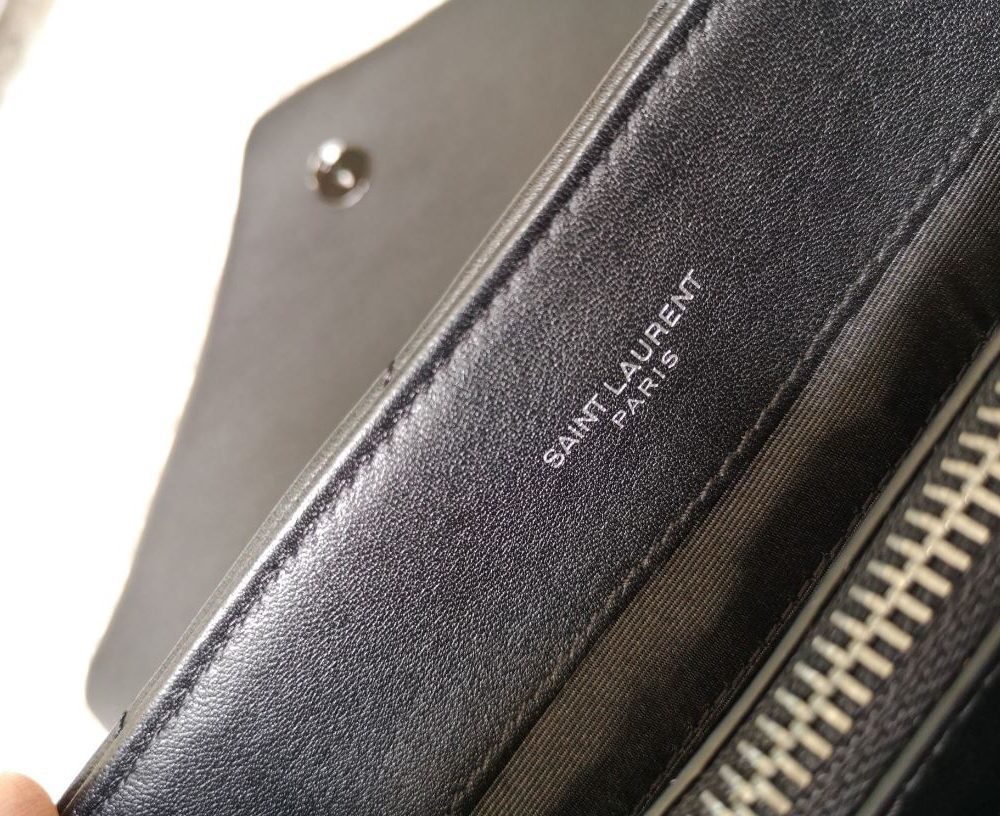 [REP 1:1] Saint Laurent Lou Lou Medium Chain Bag Black For Women 12.6in/32cm YSL 574946DV7281000