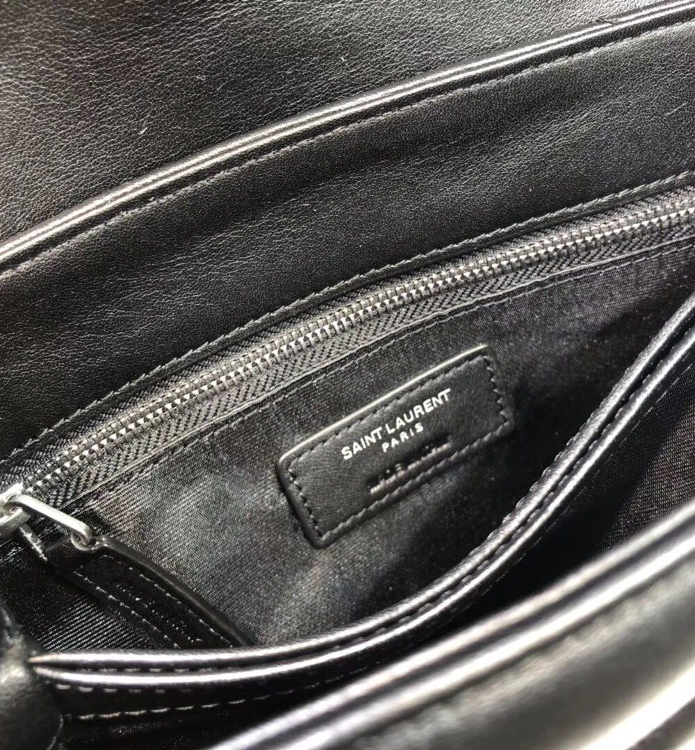 [REP 1:1] Saint Laurent Loulou Mini Shoulder Bag Black For Women 7in/18cm YSL