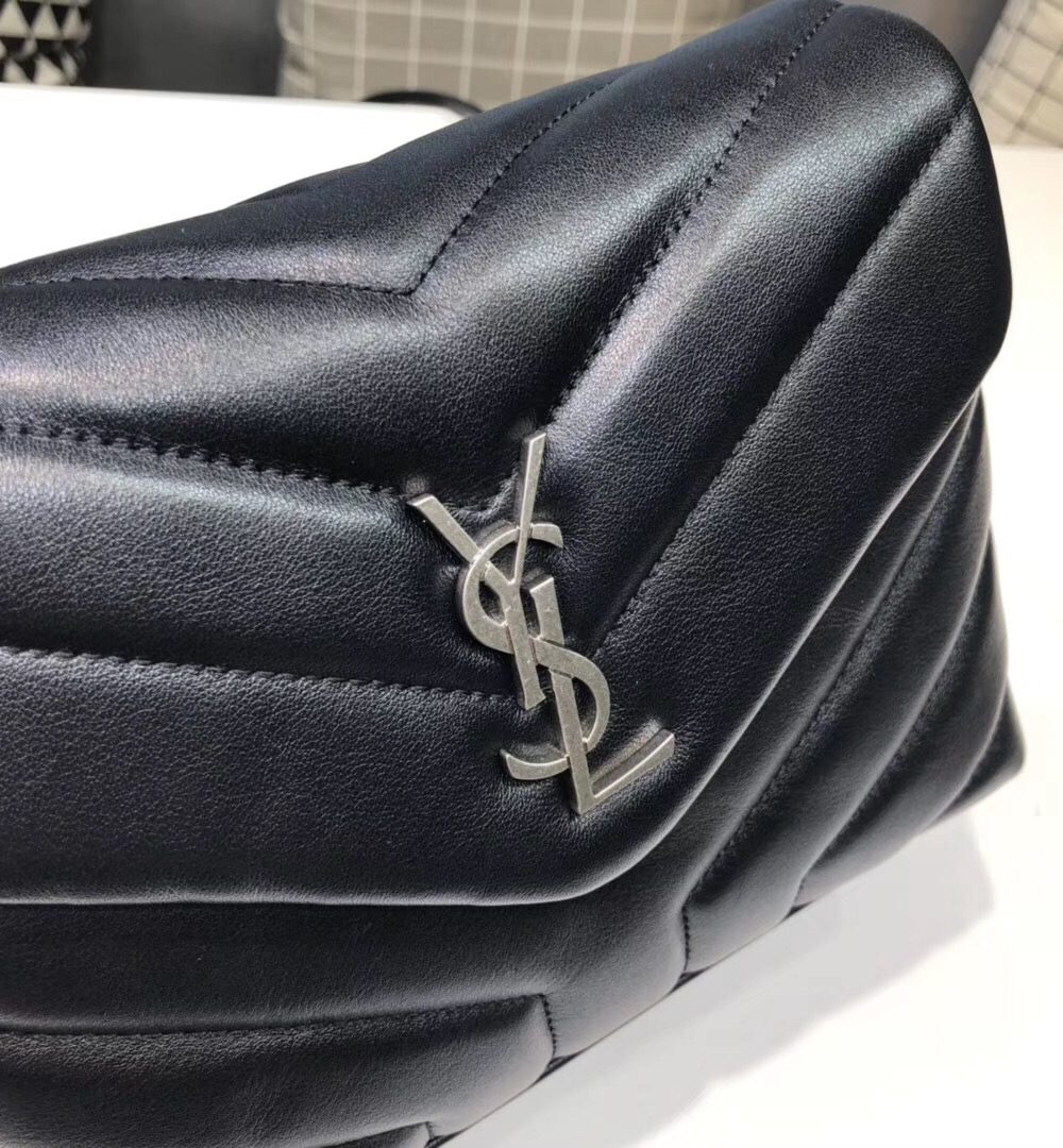 [REP 1:1] Saint Laurent Loulou Mini Shoulder Bag Black For Women 7in/18cm YSL