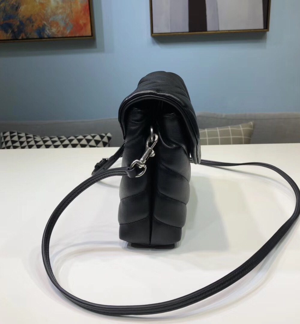 [REP 1:1] Saint Laurent Loulou Mini Shoulder Bag Black For Women 7in/18cm YSL