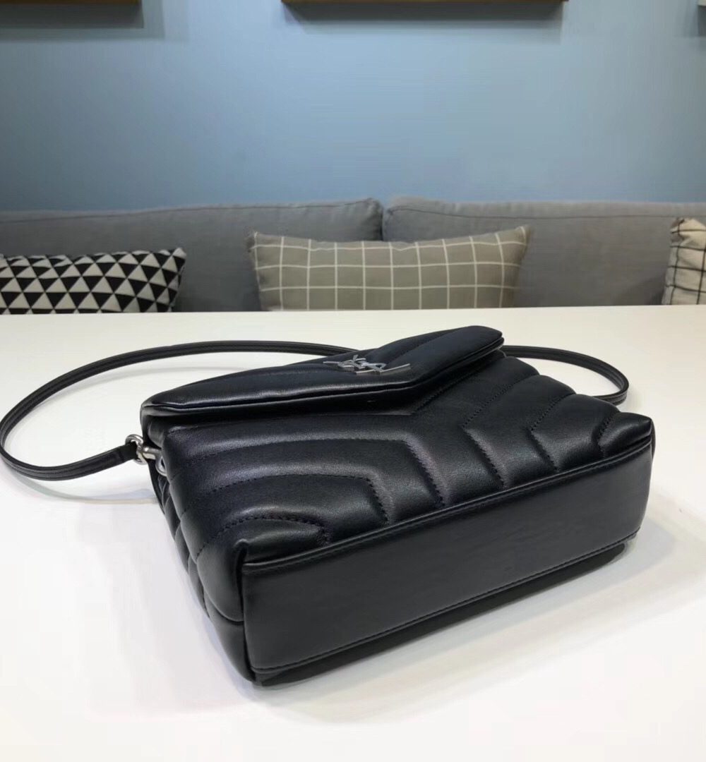 [REP 1:1] Saint Laurent Loulou Mini Shoulder Bag Black For Women 7in/18cm YSL
