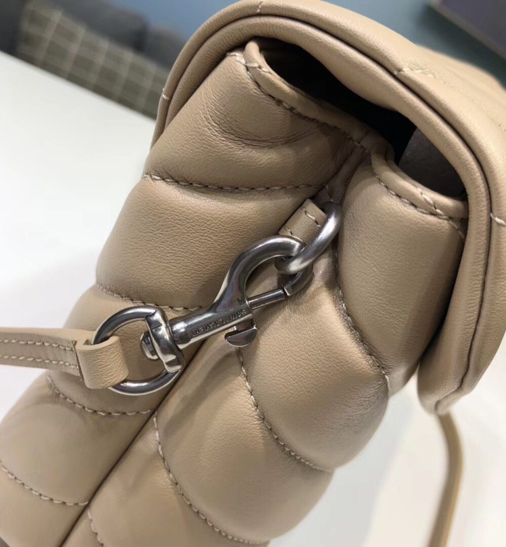 [REP 1:1] Saint Laurent Loulou Mini Shoulder Bag White For Women 7in/18cm YSL