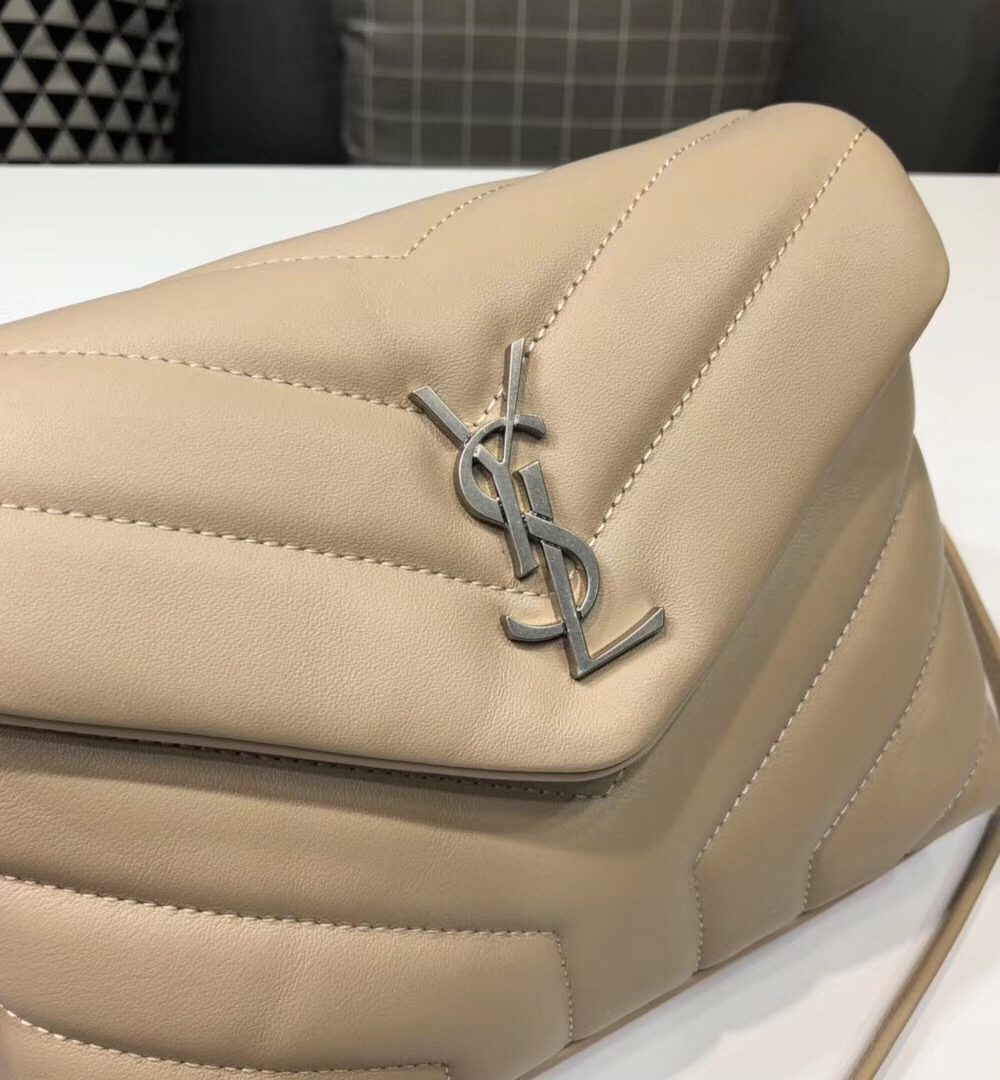 [REP 1:1] Saint Laurent Loulou Mini Shoulder Bag White For Women 7in/18cm YSL