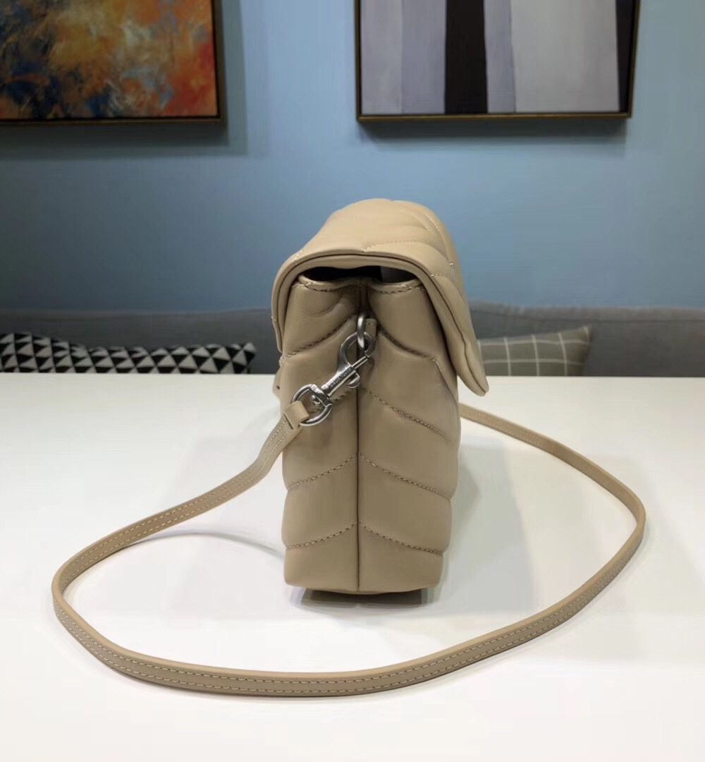 [REP 1:1] Saint Laurent Loulou Mini Shoulder Bag White For Women 7in/18cm YSL