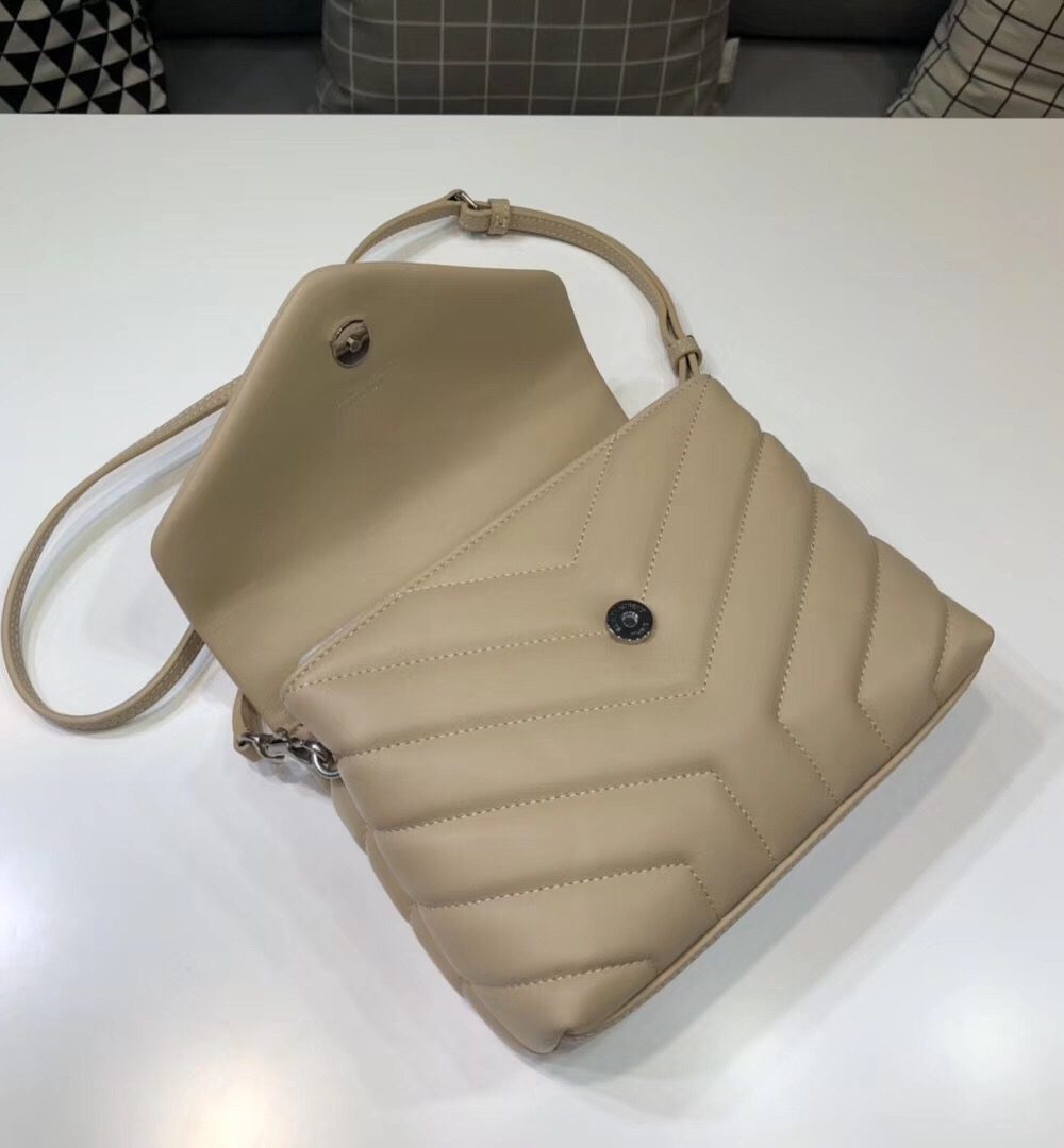 [REP 1:1] Saint Laurent Loulou Mini Shoulder Bag White For Women 7in/18cm YSL