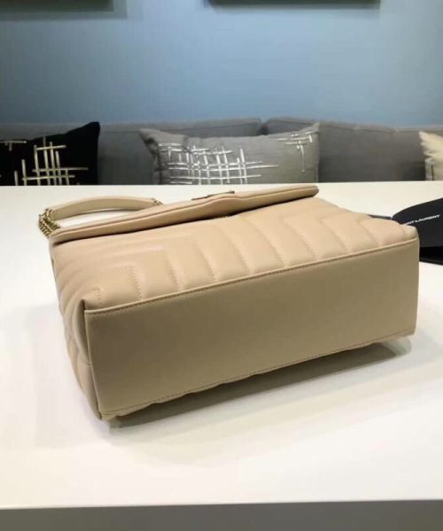 [REP 1:1] Saint Laurent Loulou Small Chain Bag In Matelassé "Y" Beige For Women 9.8in/23cm YSL 494699DV7272721
