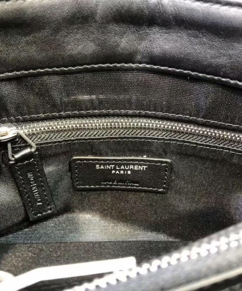 [REP 1:1] Saint Laurent Loulou Small Chain Bag In Matelassé "Y" Black For Women 9.8in/23cm YSL 494699DV7261000