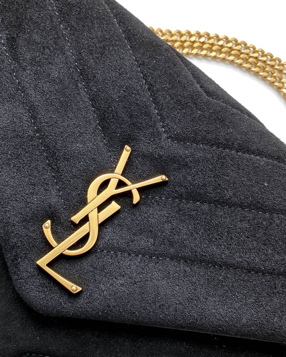[REP 1:1] Saint Laurent Loulou Small Chain Bag In "Y" Black With Gold Hardware For Women 9.8in/23cm YSL 4946991U8671000