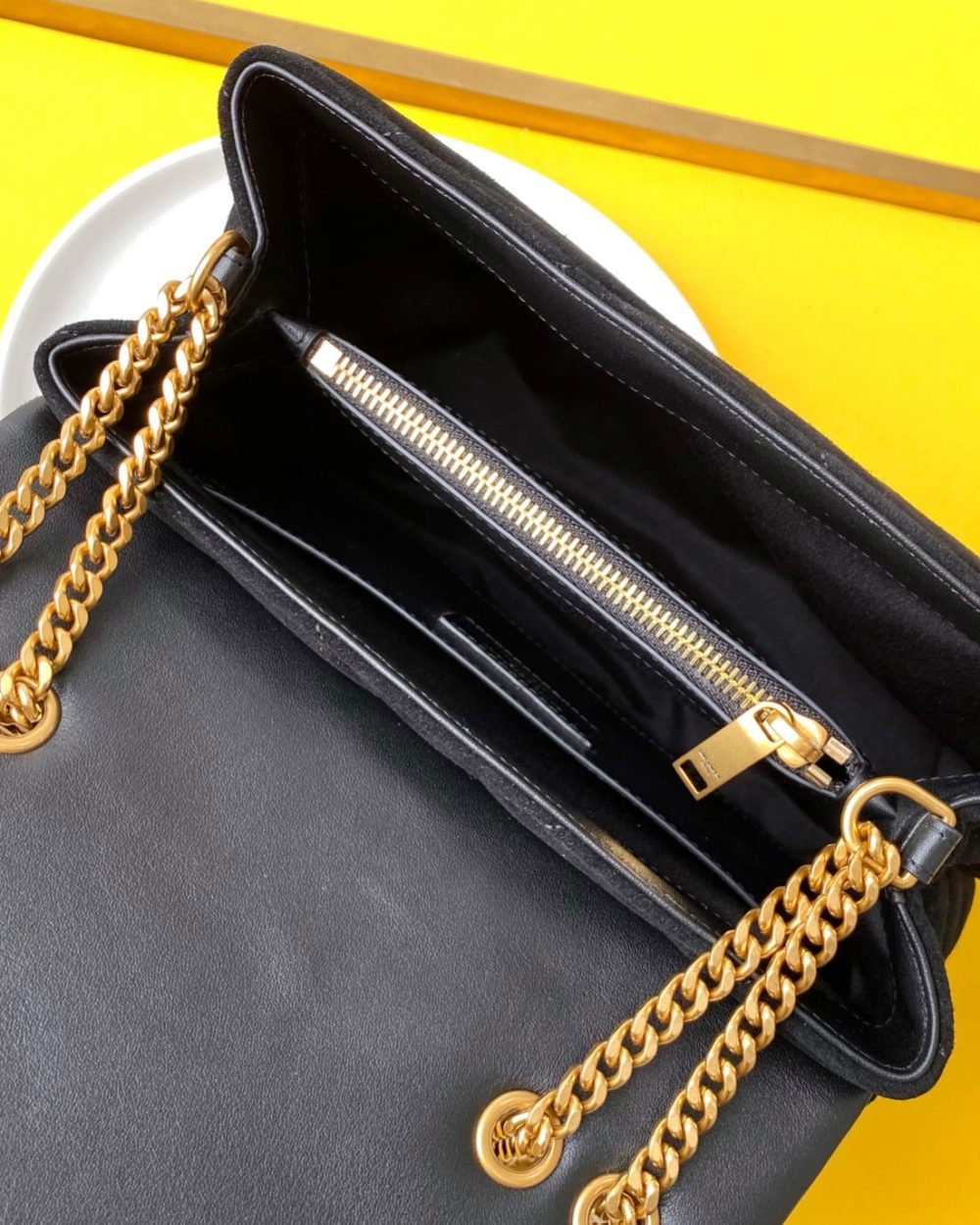 [REP 1:1] Saint Laurent Loulou Small Chain Bag In "Y" Black With Gold Hardware For Women 9.8in/23cm YSL 4946991U8671000