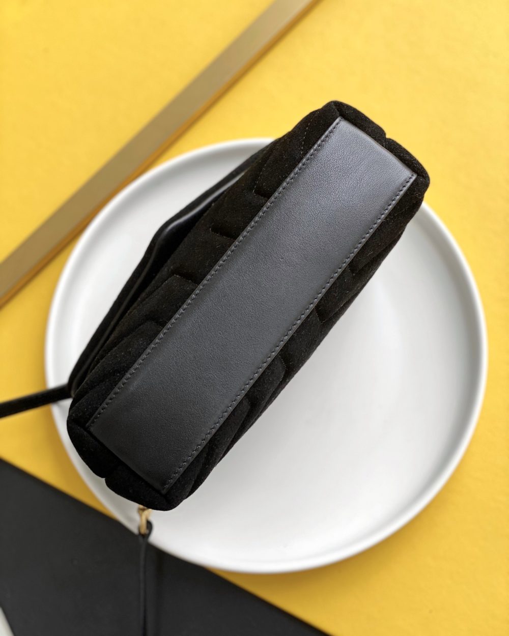 [REP 1:1] Saint Laurent Loulou Toy Strap Bag With Gold Hardware For Women 7.8in/20cm YSL 6784011U8271000