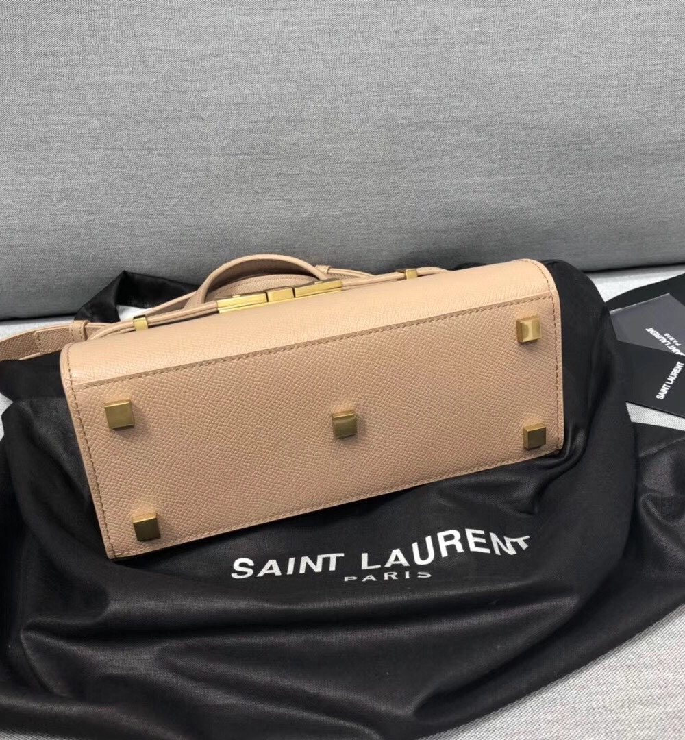 [REP 1:1] Saint Laurent Manhattan Nano Shopping Bag In Box Beige For Women 8.2in/21cm YSL